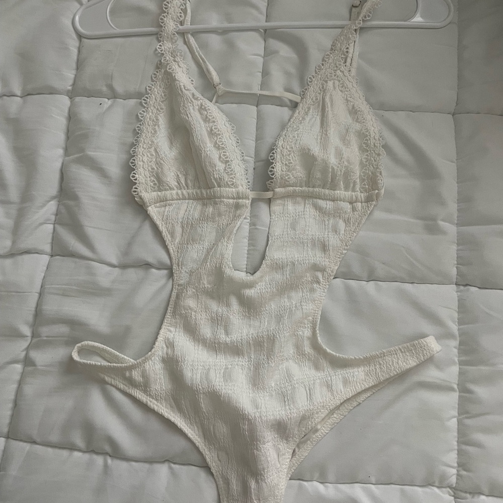 Edikted white lace bodysuit